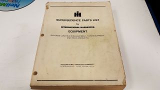 Vintage 1979 International Harvester Equipment Supersedence Parts List