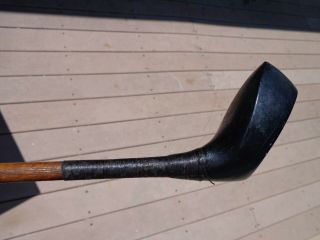 antique wood hickory shafted golf club - ARLINGTON - RARE PYRALIN HEAD - 5