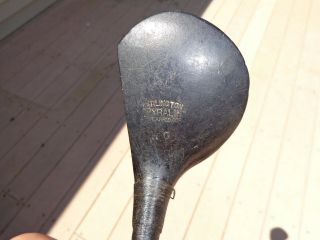 antique wood hickory shafted golf club - ARLINGTON - RARE PYRALIN HEAD - 8