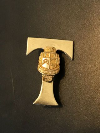 10k Gold William Tennent Hs Pin Clip 2.  3g