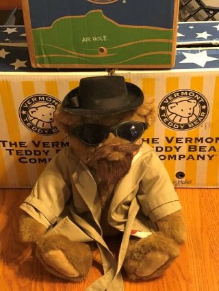 The Vermont Teddy Bear Co Undercover Lover Bear W/ Box