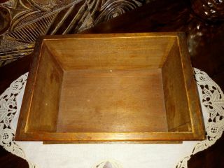 ANTIQUE wood tea box casket caddy Victorian? Georgian? 7