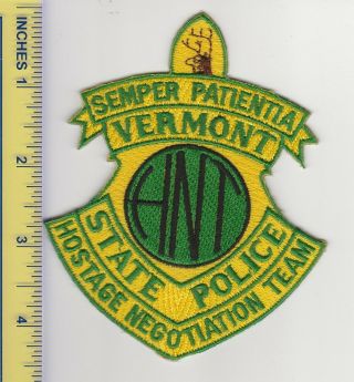 Us Vermont Police Patch Vermont State Police Hostage Negotiation Team