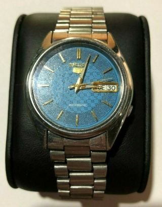 Seiko 5 Automatic Mens Watch Vintage,  Day/date Two Tone Face Design