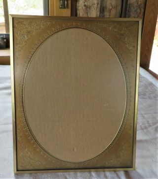 Burnes Of Boston Picture Frame Embossed Antique Look Matted 8x10 Gold Tone