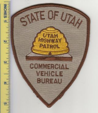 Us Utah Police Patch Utah Highway Patrol Commercial Vehicle Bureau