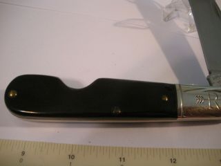 Vintage J Russell USA Made Barlow Pocket Knife Green River 5
