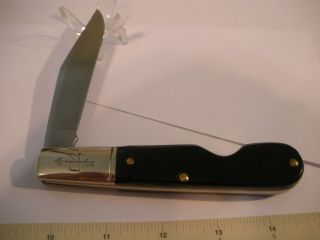 Vintage J Russell USA Made Barlow Pocket Knife Green River 7