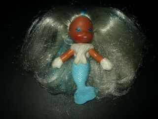 Kenner Sea Wees Icy Frosty Mermaid Doll Vintage 1983 Blue & White Hair