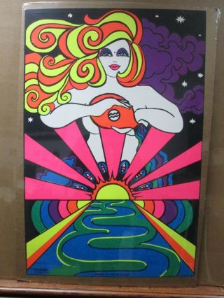 Vintage Black Light Poster Dawn Of A Age In G3882