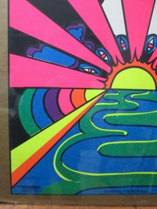 Vintage Black Light Poster Dawn of a Age In G3882 4