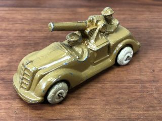 Vintage Barclay Die - Cast Metal Antique WWII U.  S.  Military Vehicle Old Toy Truck 3