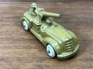 Vintage Barclay Die - Cast Metal Antique WWII U.  S.  Military Vehicle Old Toy Truck 5
