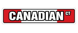 Canadian Flag Street Sign Canada Flags Maple Leaf Hockey| Indoor/outdoor | 18 "