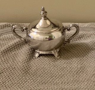 International Silver Company Vintage Silverplate Sugar Bowl With Lid