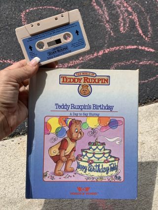 Teddy Ruxpin Birthday Vintage Book & Tape 1985