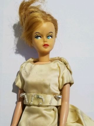 Vintage Tressy Doll Hair Grows,  White Gown,  Ballroom Elegant Outfit Barbie
