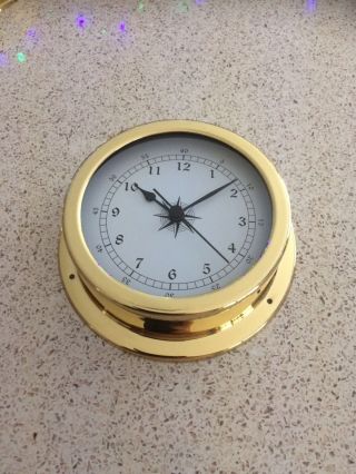 145mm Brass Clock.  This Item Is