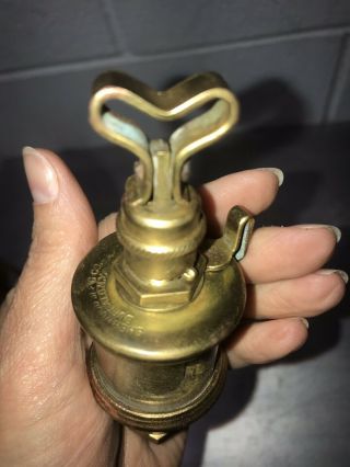 SHERWOOD Mfg Co.  Brass Oiler for Hit Miss Gas Engine Steampunk Vintage Antique 2