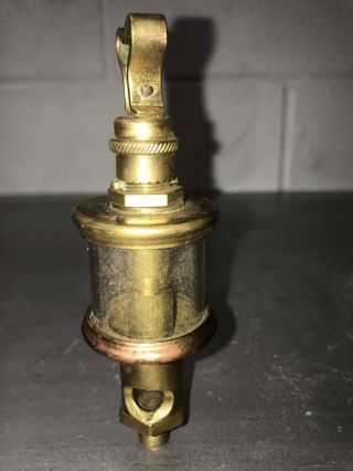 SHERWOOD Mfg Co.  Brass Oiler for Hit Miss Gas Engine Steampunk Vintage Antique 5