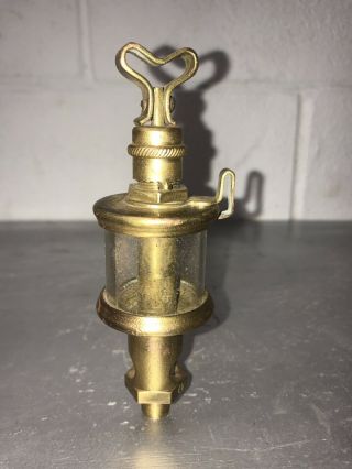 SHERWOOD Mfg Co.  Brass Oiler for Hit Miss Gas Engine Steampunk Vintage Antique 6
