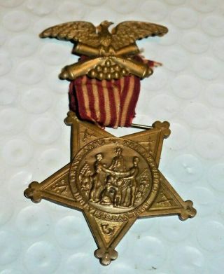 Antique Medal Grand Army Of The Republic 1861 - 1866 Civil War Veteran