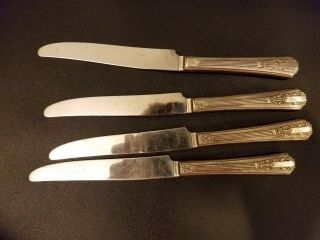 Wm A Rogers Sectional Oneida Lido Dinner Knife Set Of 4