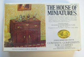 Hutch Cabinet The House Of Miniatures Vintage Dollhouse Furniture Kit