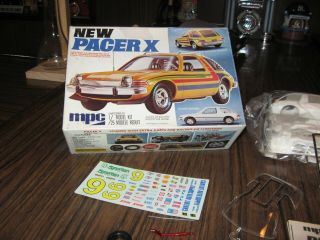 Vintage 1976 Mpc 1/25 Scale Pacer X Model Car Kit 1 - 7701 / Open Box
