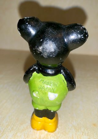 ANTIQUE BISQUE DISNEYS MICKEY MOUSE WITH DRUM MADE IN JAPAN,  FIGURINE 2