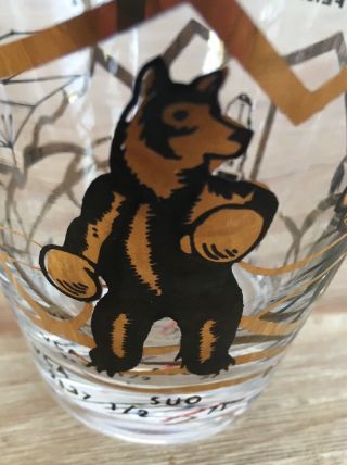 Merrill Lynch Pierce Fenner Smith Bull Bear Ticker Whisky Rocks Glass Vintage 3