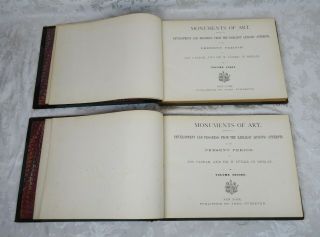 Rare Antique 19th C Book Monuments of Art Engravings Theo.  Stroefer Two Volumes 4