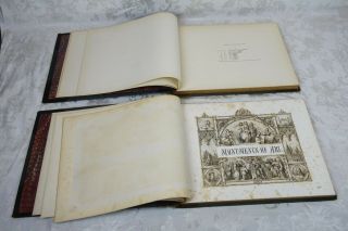 Rare Antique 19th C Book Monuments of Art Engravings Theo.  Stroefer Two Volumes 5
