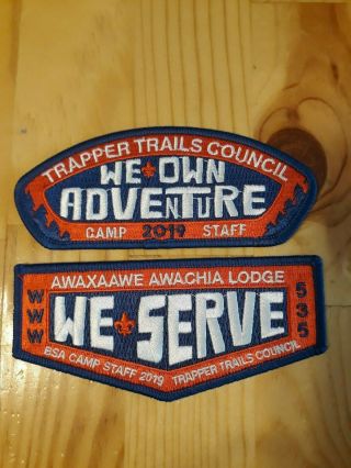 Oa Lodge 535 Flap Camp Staff 2019 Trapper Trails Council Csp Camp Staff