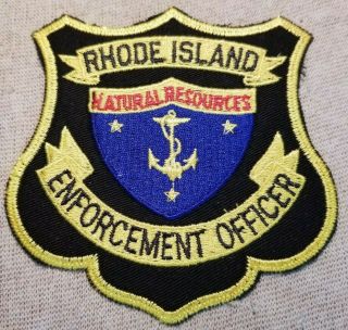 Ri Rhode Island State Natural Resources Enforcement Officer Patch