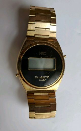 Vintage National Semiconductor Digital Lcd Watch Needs Battery As - Is