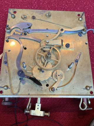 Large Antique German Gustav Becker Vienna Regulator Clock 2 Weight Movement Dial 3