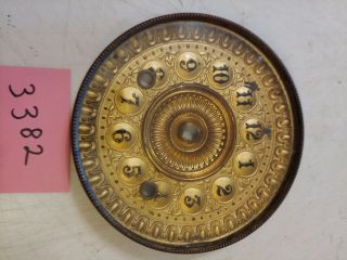 Antique Ansonia Iron Case Mantle Clock Dial & Bezel & Glass