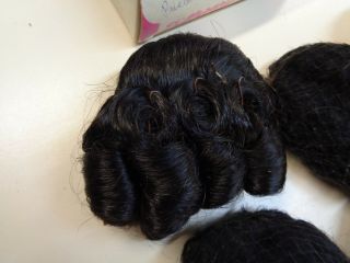 6 vintage doll wigs in assorted sizes 3