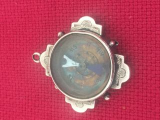 Antique Victorian C1890 9ct Rose Gold Watch Albert Chain Fob Miniature Compass