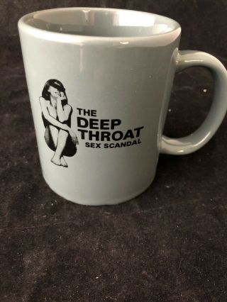 Deep Throat Vintage Adult Movie.  The Deep Throat Sex Scandal Coffee Mug.