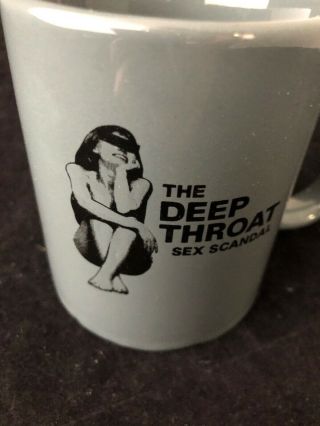 DEEP THROAT vintage adult movie.  The Deep Throat Sex Scandal Coffee Mug. 2