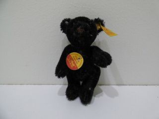 Vintage Steiff Teddy Bear Black 4 " Historic Miniature 030505