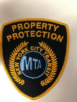Metro Transit Authority York City - Mta - Property Protection Police Patch