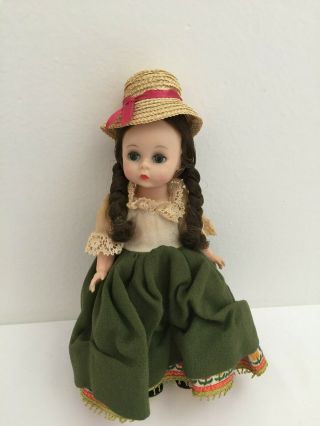 Vintage Madame Alexander 8 Inch Ecuador Doll