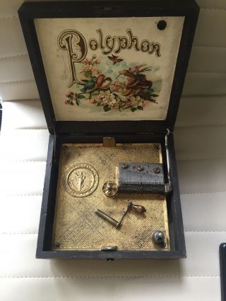 Antique Disc Music Box By " Polyphon " As Seen