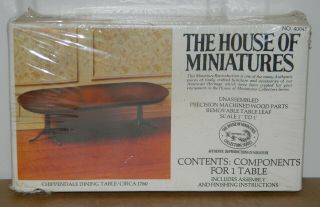 Craftmark House Of Miniatures 40045 Chippendale Dining Table Circa 1760