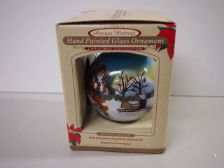 Hand - Painted Glass Ornament Antique Heritage Special Edition Glass Ball Globe 1
