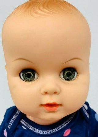 Vintage 16 " Hard Plastic Baby Doll - Betsy Wetsy Type - Drinks And Wets - Sleeps