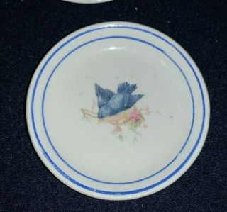 (Set of 4) Vintage BLUEBIRD 3 1/4 